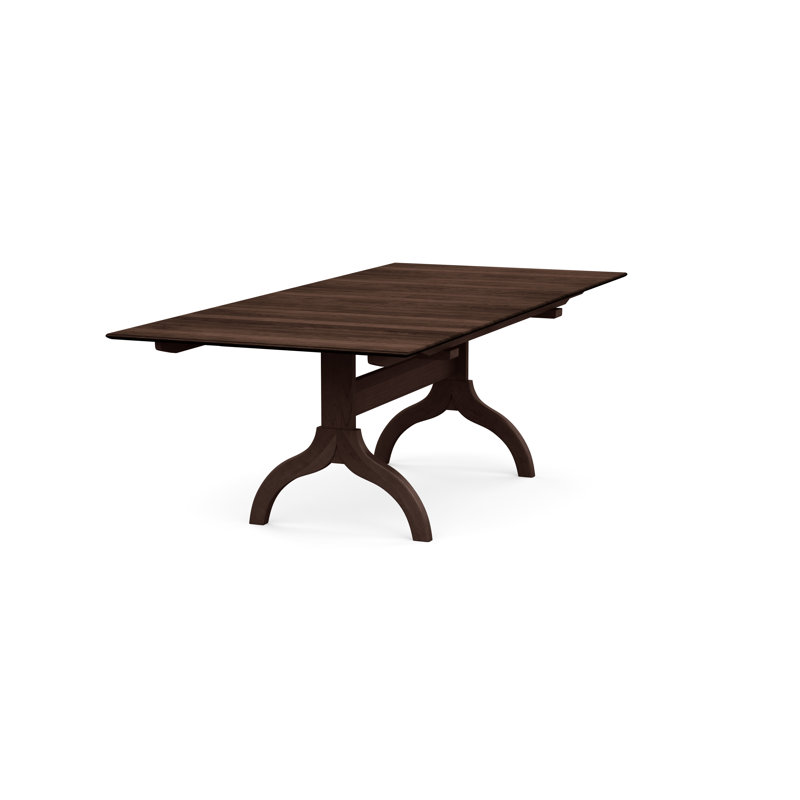 Sarah Four Leg Extension Table, 60" L x 38" W, Smoke Cherry