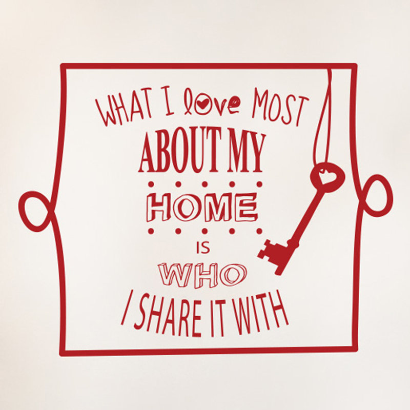 Wall Decal, Large, Dark Red