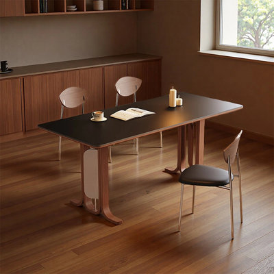 Elegant and unique slate dining table sets