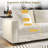 Almonte 103'' Modular Sectional Sofa With Chaise Conversion And 2 Throw Pillows-181513343