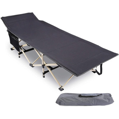 Folding Camping Cot with Mattress Pad for Adults