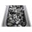 43" Rectangular Fire Pit with Smoked Glass and Metal Frame