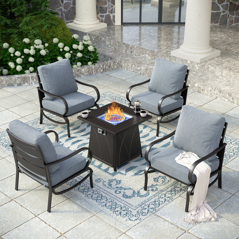 Ensemble de conversation Tapasi, Gris, Stationary Chair
