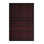 Machine Washable Horizontal Stripes Black Area Rug