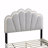Queen LED, Wool Upholstered Platform Bed Frame, Floral-2137408694