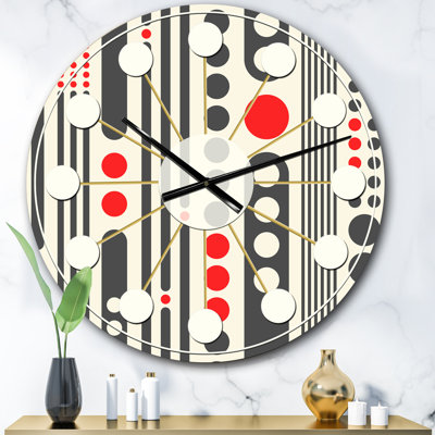 Horloge murale rétro Mid-Century