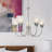 Wentzel 5 - Light Steel Dimmable Chandelier