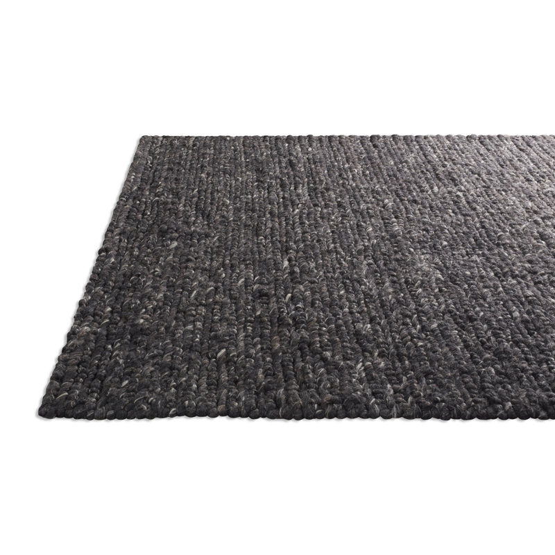 Pim Pim Wool Area Rug in Slate, Rectangle 6' x 9'