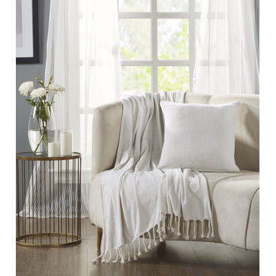 Enrich Collection 100% Polyester Luxury Decorative Pillows and Throw Set