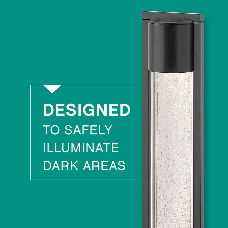 Shelter 1 Light Bollard Light, Black, MR-16