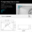 Évier de cuisine encastré - Bol simple profond