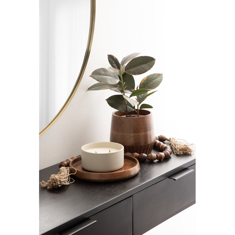 Ensemble de décoration de table trois pièces Anaya, Brun