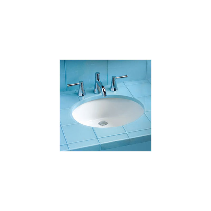 Rendezvous® Vitreous China Oval Undermount Bathroom Sink with Overflow, Sedona Beige
