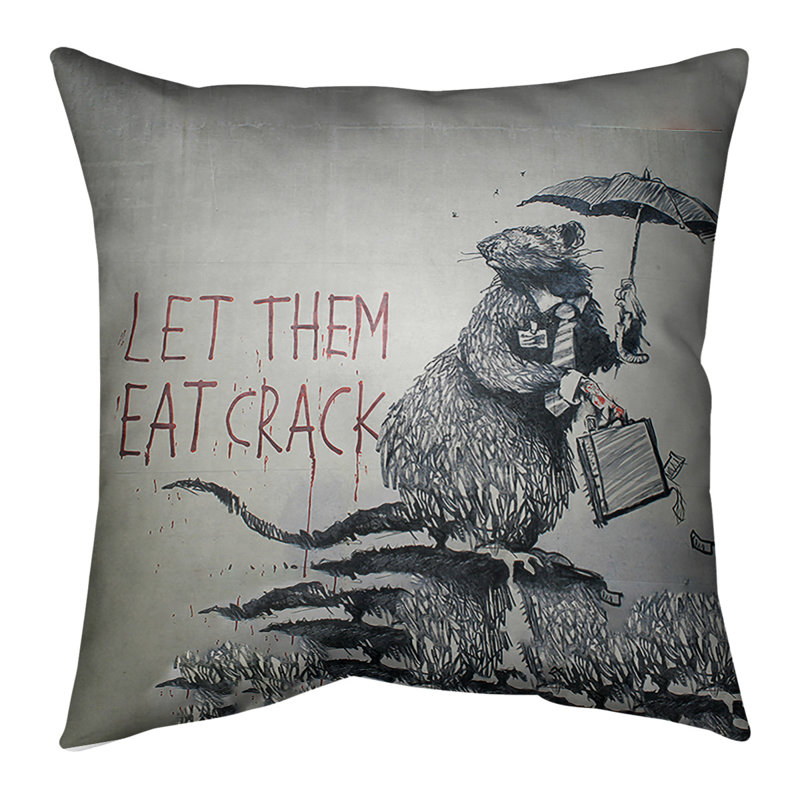 Reversible Throw Pillow, 18" x 18", Poly Twill