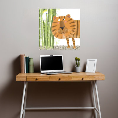 Art contemporain, oiseau, tigre, art tropical