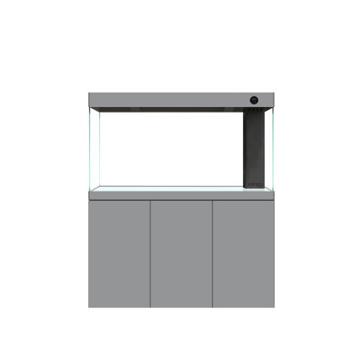 Grand réservoir à poissons 47,24 po à filtre vertical en alliage d'aluminium gris
