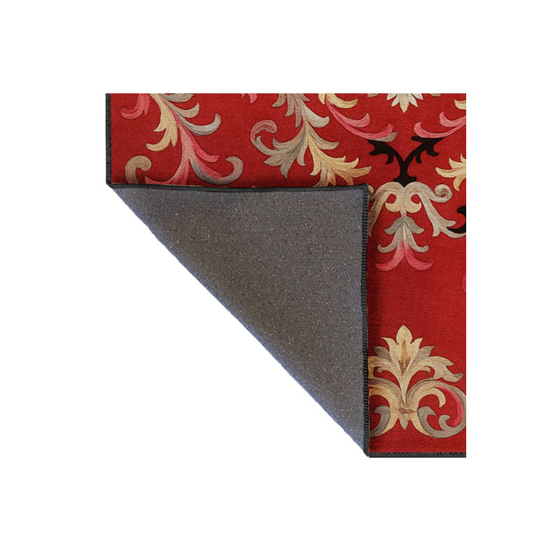 Tapis tissé à motif floral rouge Mosso, 2'6" x 4'11"