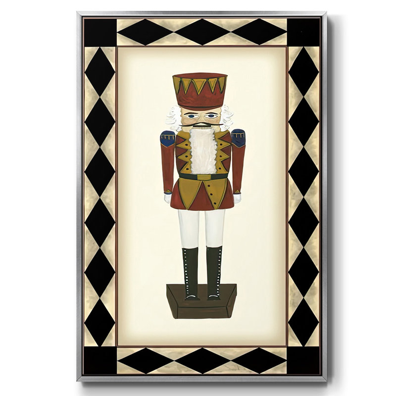 " Nutcracker ", Silver Floater Framed, 37" H x 25" W x 1.5" D