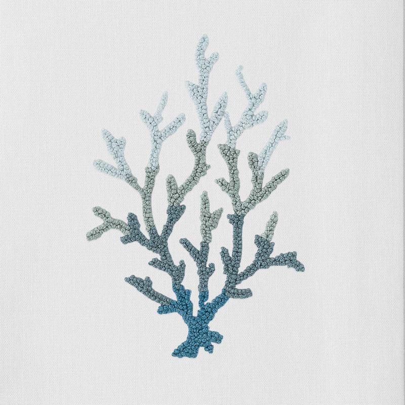 Coral Knot Blue Towel