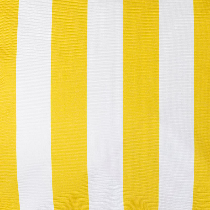 Deck Stripe Indoor-Outdoor Cushion, Ochre Yellow