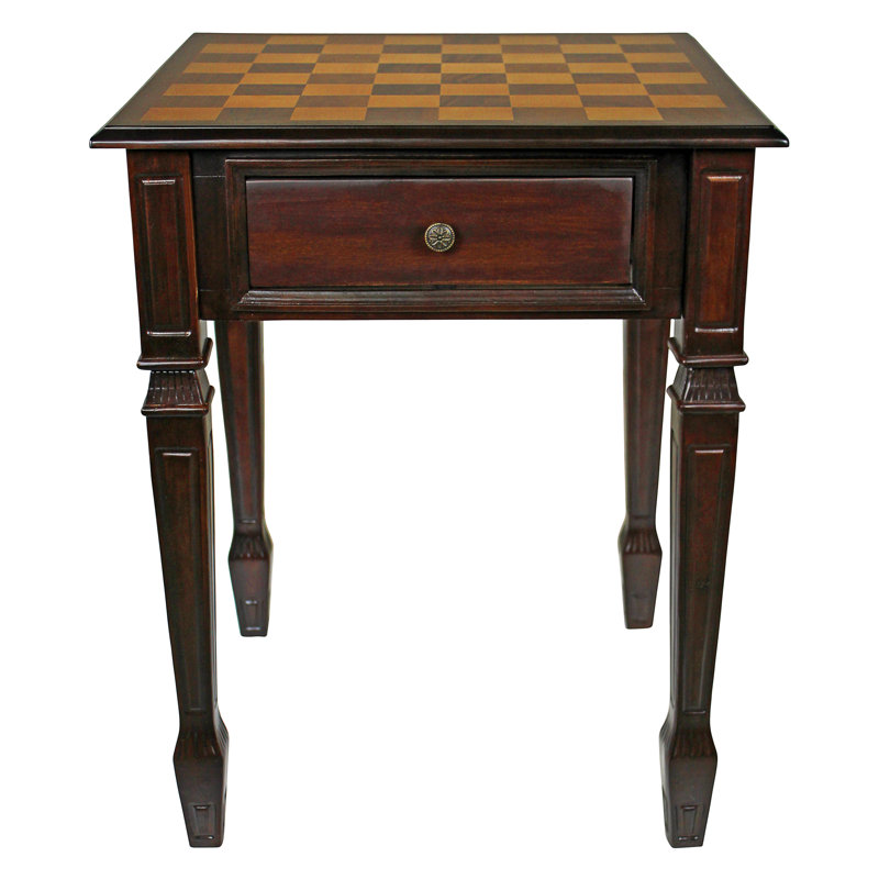 Table d'échecs carrée 20,5 po Walpole Manor