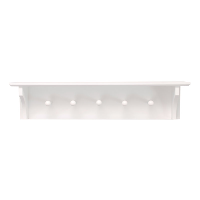 Porte-manteau mural Peltz, blanc