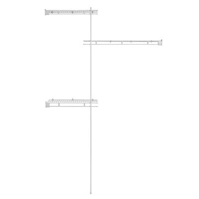 Shelf & Rod Hallway Closet & Wardrobe Organiser With Two Tier Hanging And Long Hanging By Closetmaid