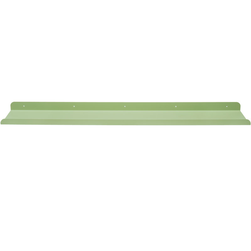 Ennice Metal Floating Shelf, Green, 4cm H x 100cm W x 15cm D