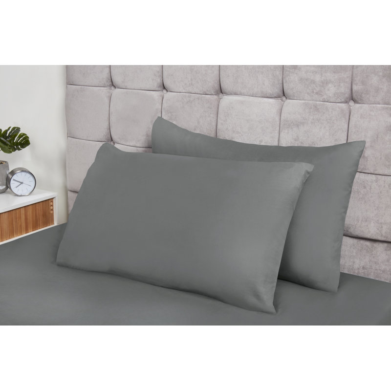Kirke Flannel Pillow Case, Grey