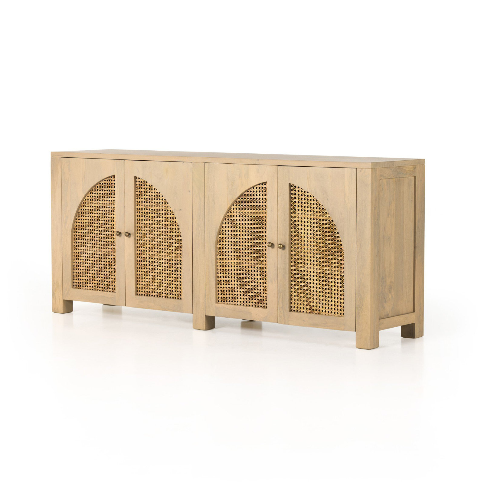 Silfa 78" Sideboard, Natural Mango, 33"H x 78"W x 18"D