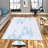 Antibacterial Hall Carpet, 3D Digital Printed, 3.3 x 4.9 ft | 100% Polyester, 0.3 in Pile Height, Non-Slip Underside, Machine Washable, Durable & Easy Care | Perfect for Living Room, Entryway & Home Décor-714549491