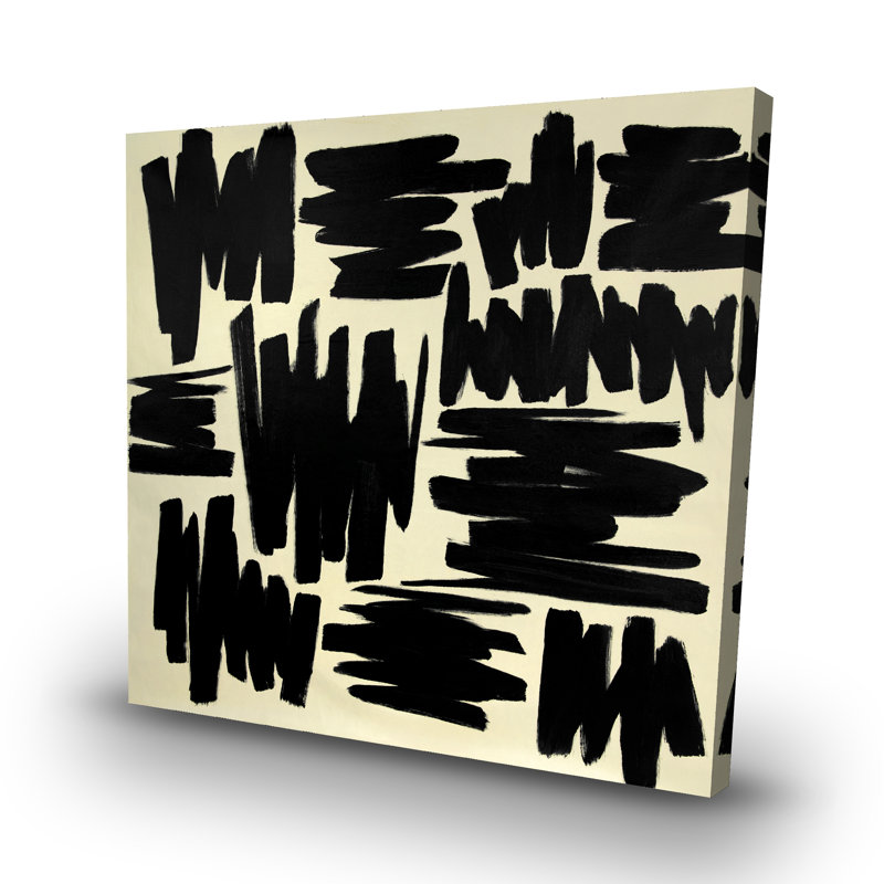 Deconstructed stripes - 32"x32" art on canvas