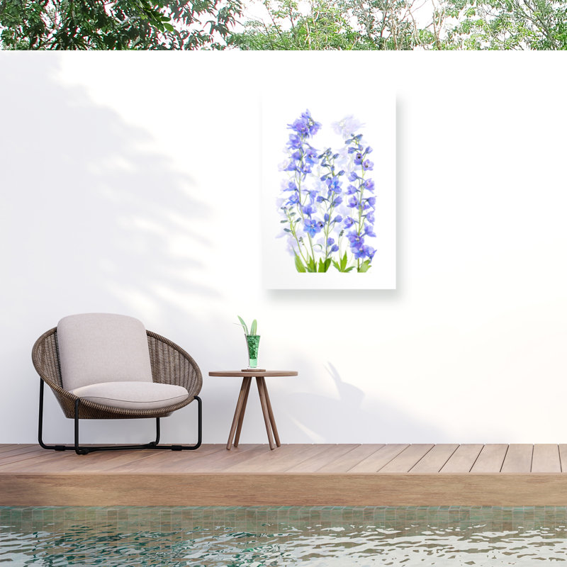 «Jacky Parker Delphinium On Canvas» par Jacky Parker, reproduction, H 47 po x l 30 po