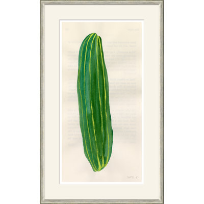 «Pickle» par Susan Hable - Peinture encadrée sur papier