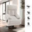 Fauteuil inclinable électrique moderne avec contrôle à bouton-poussoir, revêtement en tissu moelleux, chaleur et massage, poches latérales, siège spacieux-63576213
