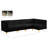 Enson Velvet L-Shaped Sectional Reversible-1004867826