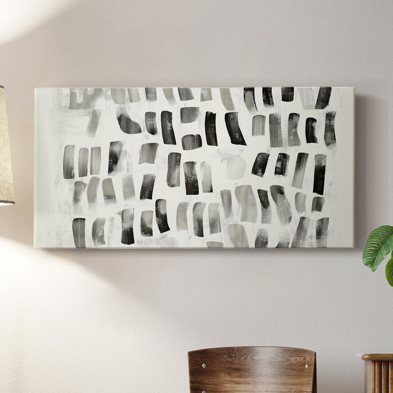 Toile tendue abstraite Seris 6 # Lxxvi-Gallery, H 20 po x l 40 po