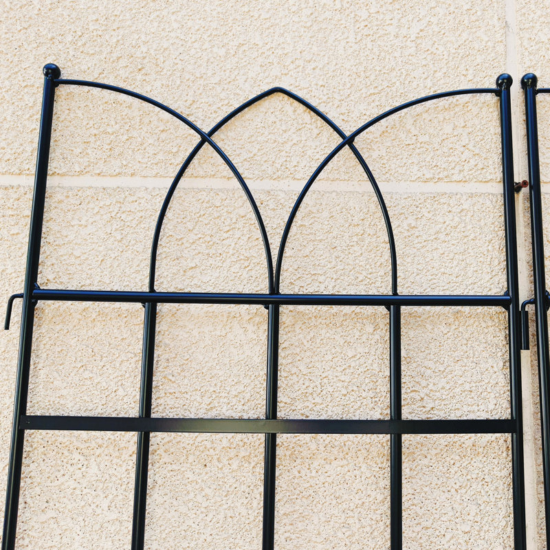 2 Pack Metal Garden Trellis 71" X 17.7" Rustproof Trellis For Climbing Plants Outdoor Flower Support, Black