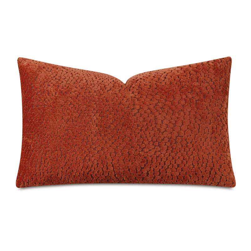 Boutique Textured Reversible Throw Pillow, Lava