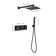 Shower Faucet Set Shower System Rainfall Shower Head with Handheld Sprayer Bathroom Luxury Rain Mixer Combo Set, Rough-in Valve Included