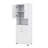 Tall Bathroom Cabinet With Tilt-Out Laundry Hamper Basket And Upper Storage, Storage Cabinet With Two Doors, Adjustable Shelf And Drawer-306262775