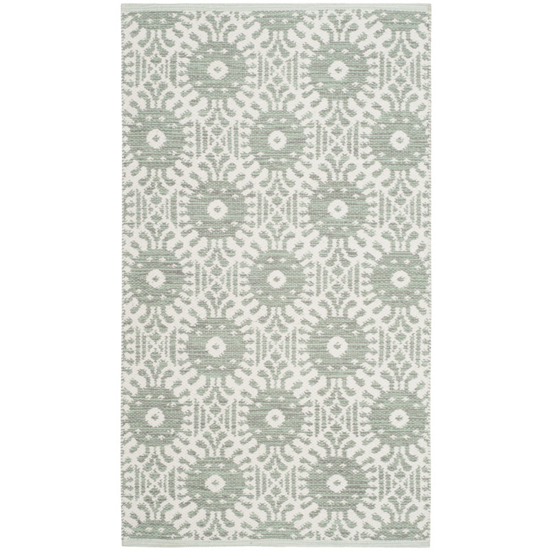 Tapis géométrique tissé à la main Clemence, Rectangle 3 pi x 5 pi