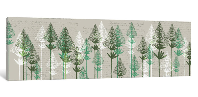 « leaf pins iii », impression sur toile, H 12 po x l 36 po x P 1,5 po, Toile tendue