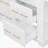 Kitchen Island with 6 Drawers, Pull Out Trash Can Storage, Rolling Kitchen Island on 5 Wheels with Drop Leaf, Power Outlet, 5 Open Side Racks for Kitchen, Dining Room, White-2098847637
