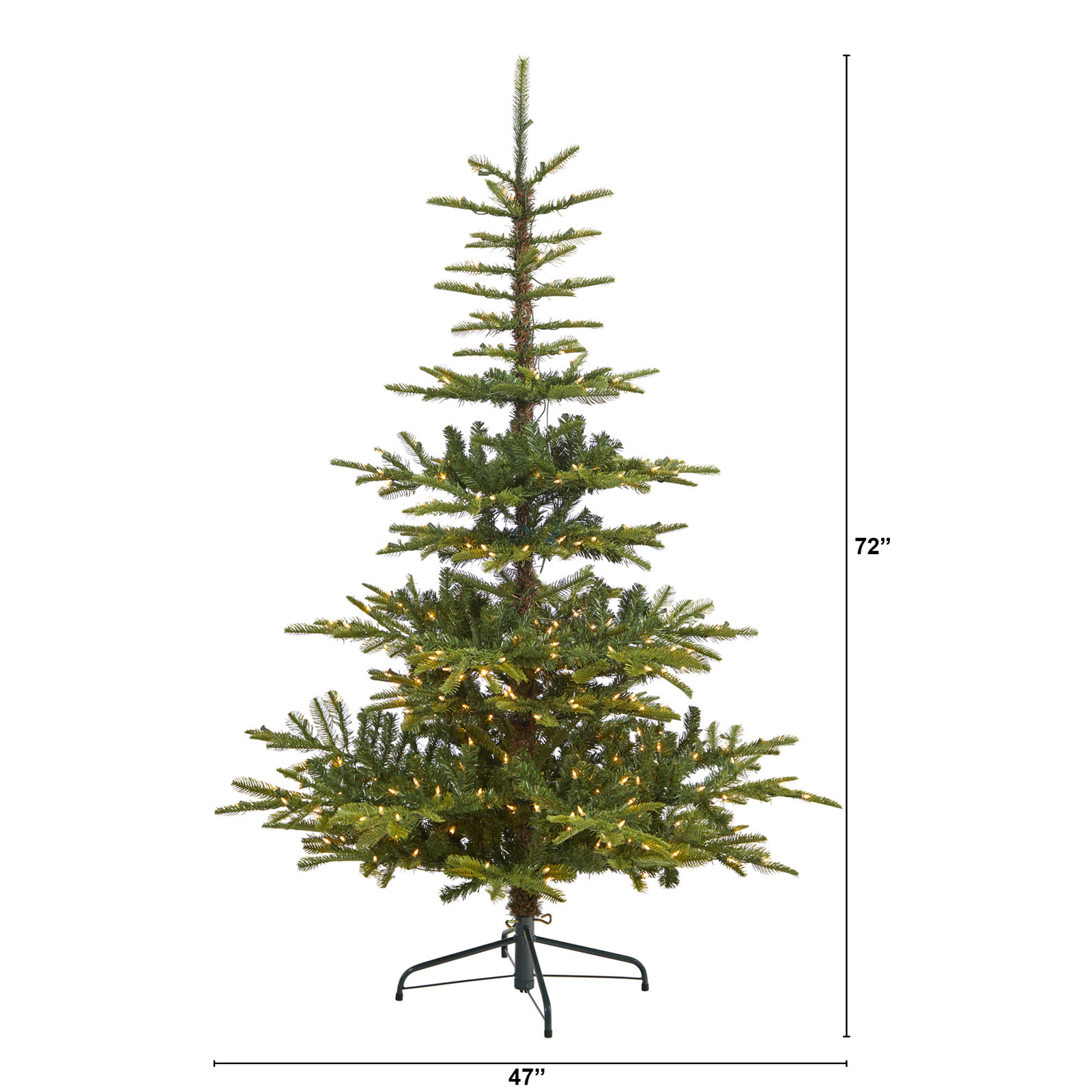 Lighted Artificial Christmas Tree, 6' H
