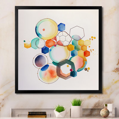 «Multi-Color Circular Abstract IV», reproduction de cadre photo sur toile