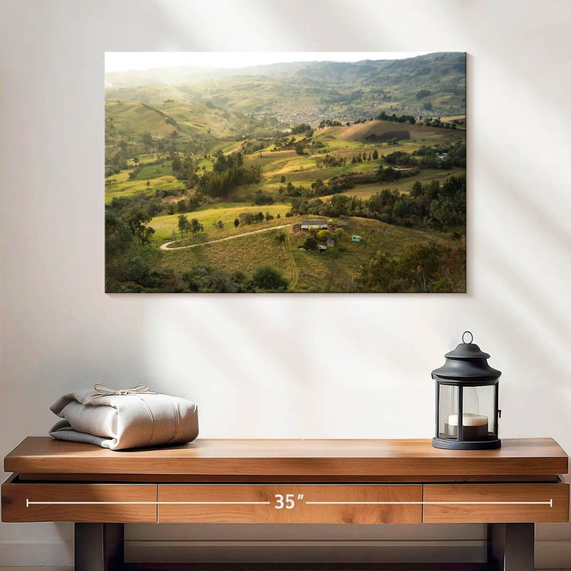 Alvord Colombia Valley Green Fields, 16" H x 24" W