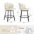 Matisse 26'' Swivel Bar Stools with Metal Legs and Footrest-105261950-111164948