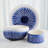 Striped Plate-Cobalt