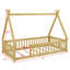 Tent-Shaped Teepee Bed With Safety Rails-731466962